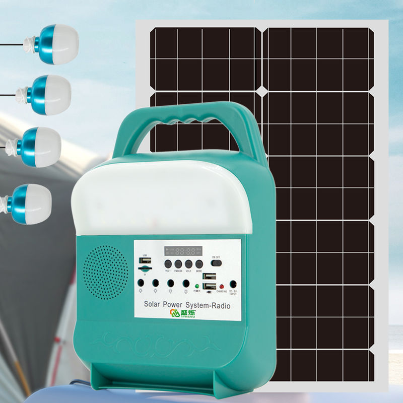 आउटडोर वाटरप्रूफ सोलर पैनल लाइट सिस्टम Dimmable मिनी पोर्टेबल टेंट हाइकिंग LED
