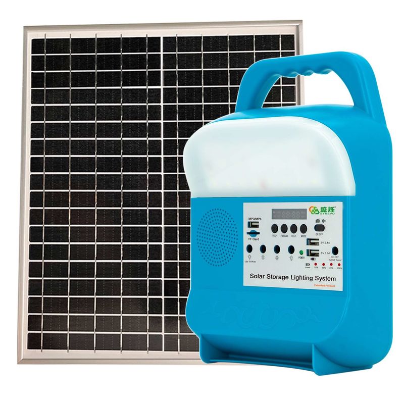 पैनल एनर्जी के लिए पोर्टेबल ऑफग्रिड सोलर होम लाइटिंग पावर पूर्ण 12V जेनरेटर