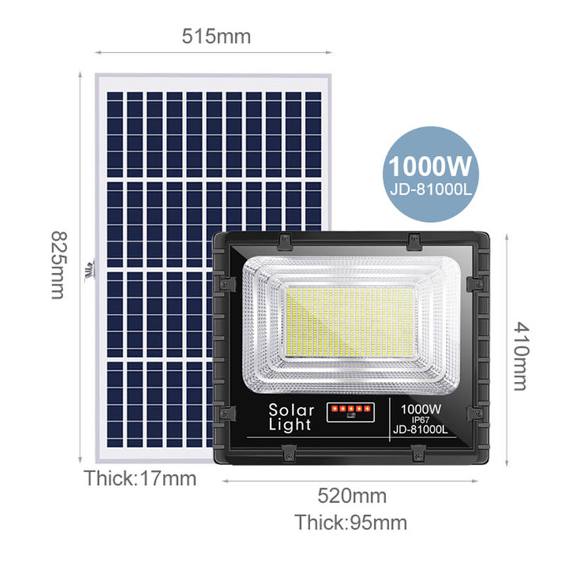 ODM 300W सोलर फ्लड लाइट पावर आउटडोर लैंप रिमोट IP65 वाटरप्रूफ 100w 500w LED