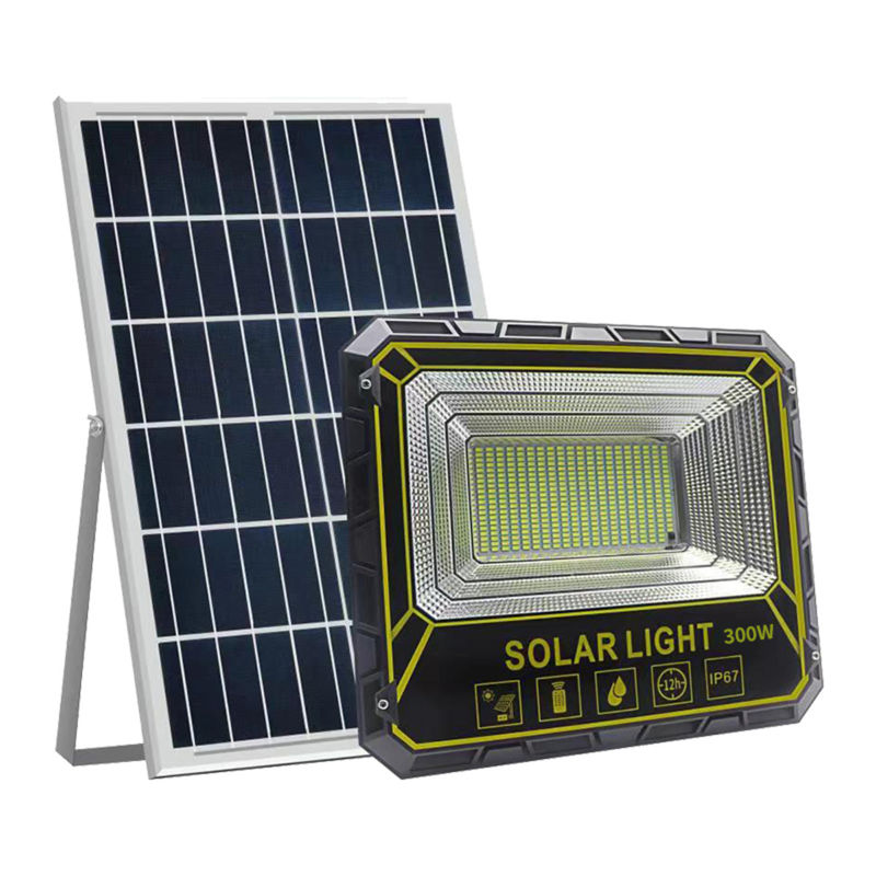 300W 600W सोलर वॉल फ्लड लाइट आउटडोर सेंसर वाटरप्रूफ गार्डन LED DC 6V