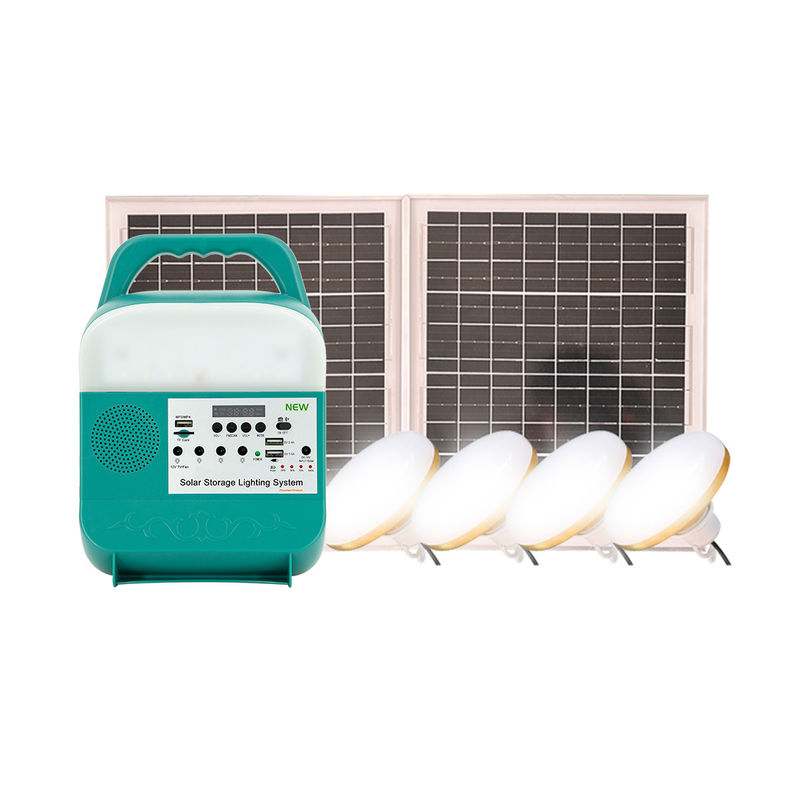 घर के लिए 12V सौर ऊर्जा चालित लाइटें 4पीसी 6W बल्ब मोबाइल फोन के लिए मजबूत एलईडी लाइट पावर बैंक सोलर