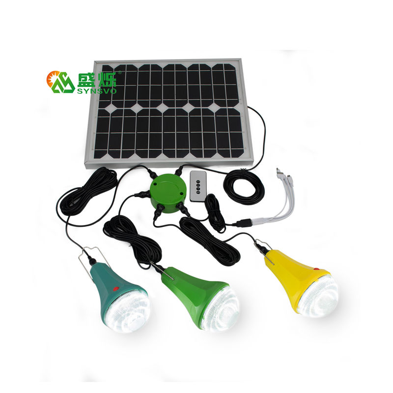 कुशल पोर्टेबल एलईडी होम सोलर लाइटिंग किट पावर 20W फॉर होम SRE-88G-3
