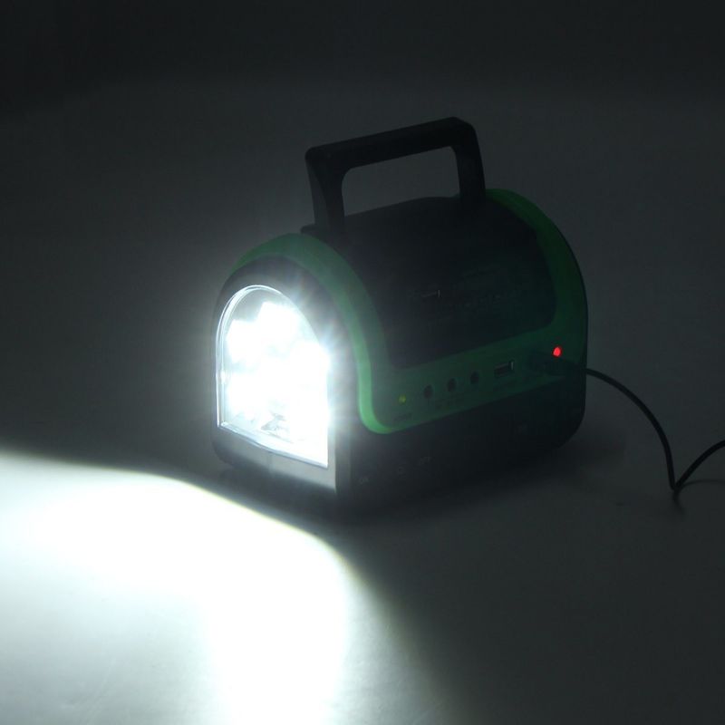 FCC EMC 5W 6V पोर्टेबल सोलर एनर्जी लैंप 12PCS SMD LED कार बोट सोलर लाइट किट
