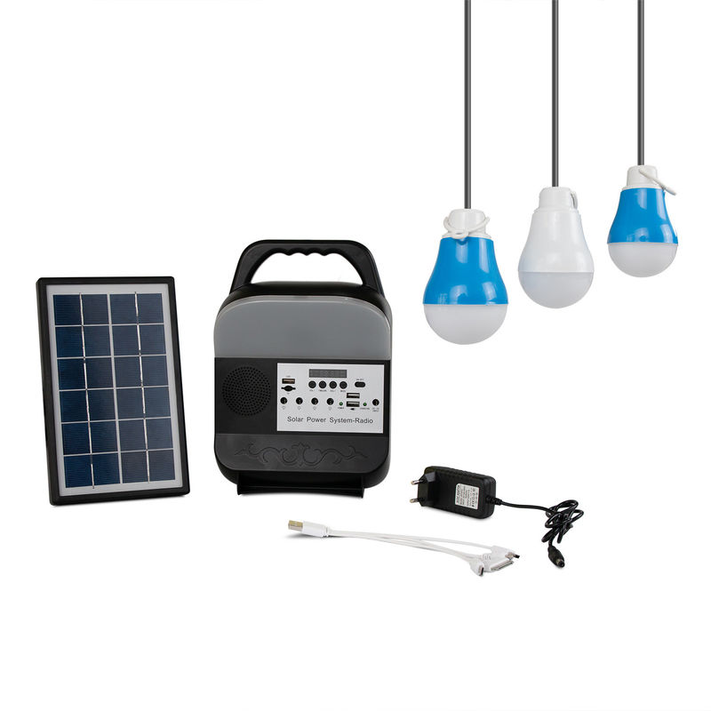 3W 12PCS SMD LED स्मॉल सोलर लाइटिंग सिस्टम आउटडोर कैम्पिंग मोबाइल पावर सप्लाई