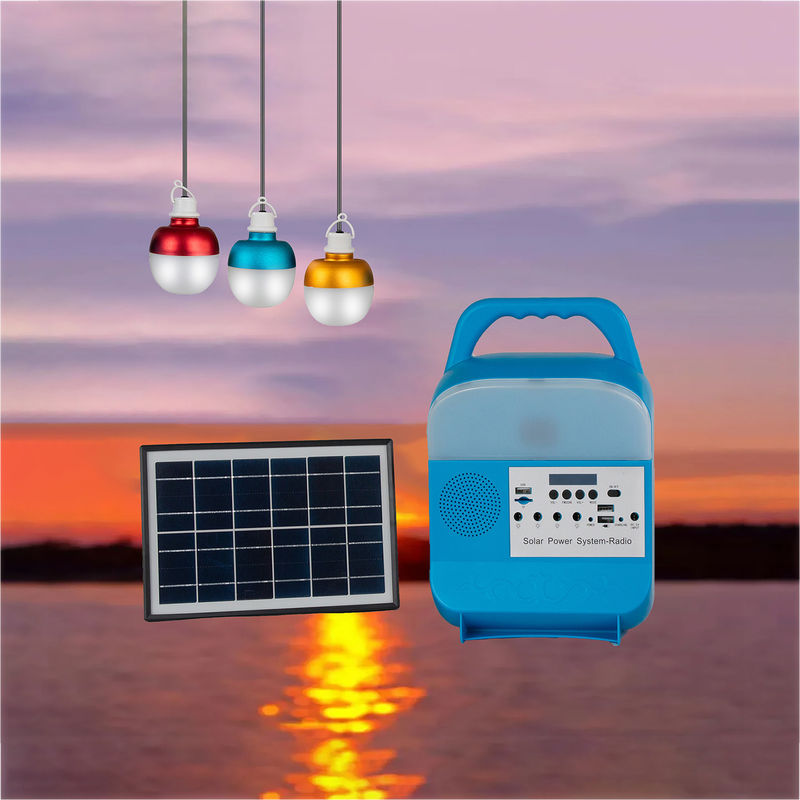 आउटिंग के लिए 15 वोल्ट 5W * 3PCS नाइट मार्केट पोर्टेबल सोलर बल्ब