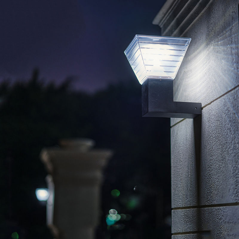 90 lm/w LED सोलर वॉल लाइट आउटडोर 3.2V आधुनिक बाहरी लैंप ABS गार्डन लैंडस्केप