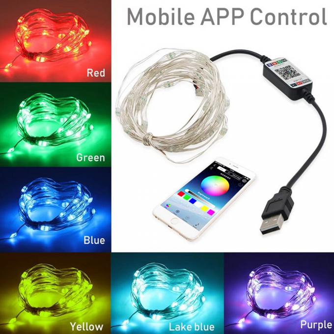 New LED Copper Lamp USB Outdoor Waterproof Lamp with Low Voltage Decorative Color Lamp String Wholesale