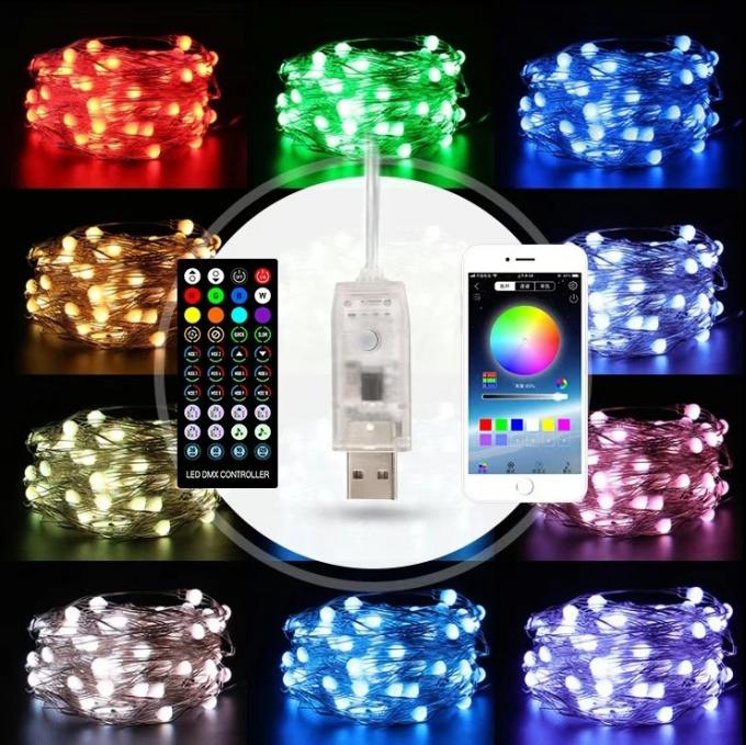 Christmas Tree Decor LED String Lights Smart Bluetooth APP Control Halloween
