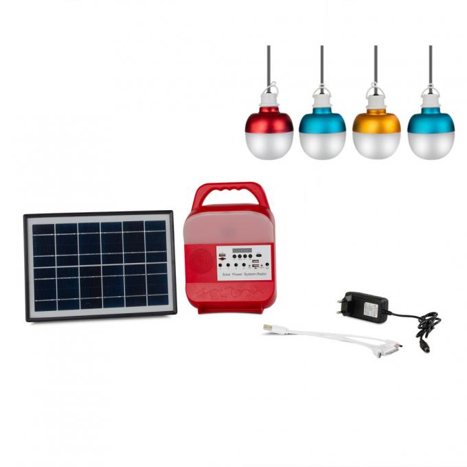 30W 25W Portable Solar Power System with FM Radio