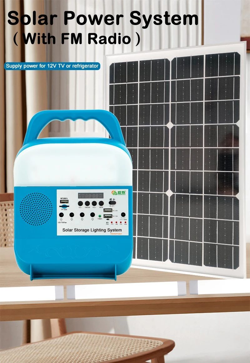 Hot Sale Portable off Grid Sun Power Outdoor Camping Solar Panel Power Lighting System