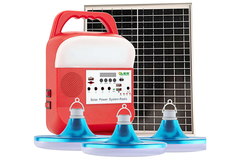 3बल्ब के साथ घर के लिए 825L-25W सोलर लाइटिंग सिस्टम पावर इमरजेंसी